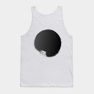 Infinite #1 Black on White Digital Art Tank Top